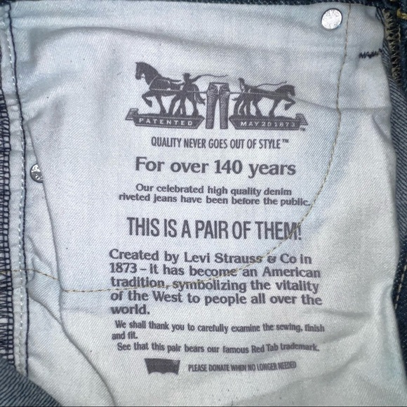 Levi Strauss 505 Cotton Denim Jeans Size 32 x 30 - Picture 13 of 14
